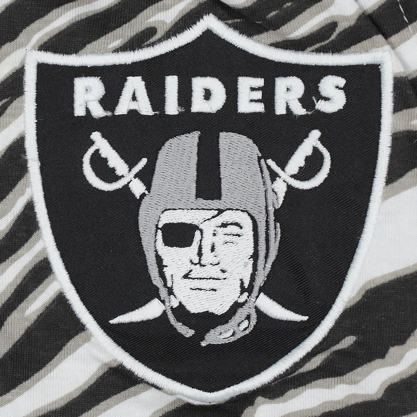 Zubaz NFL UNISEX Z88 3 Color Zebra - Direct Embroidered Logo Pants, LAS VEGAS RAIDERS