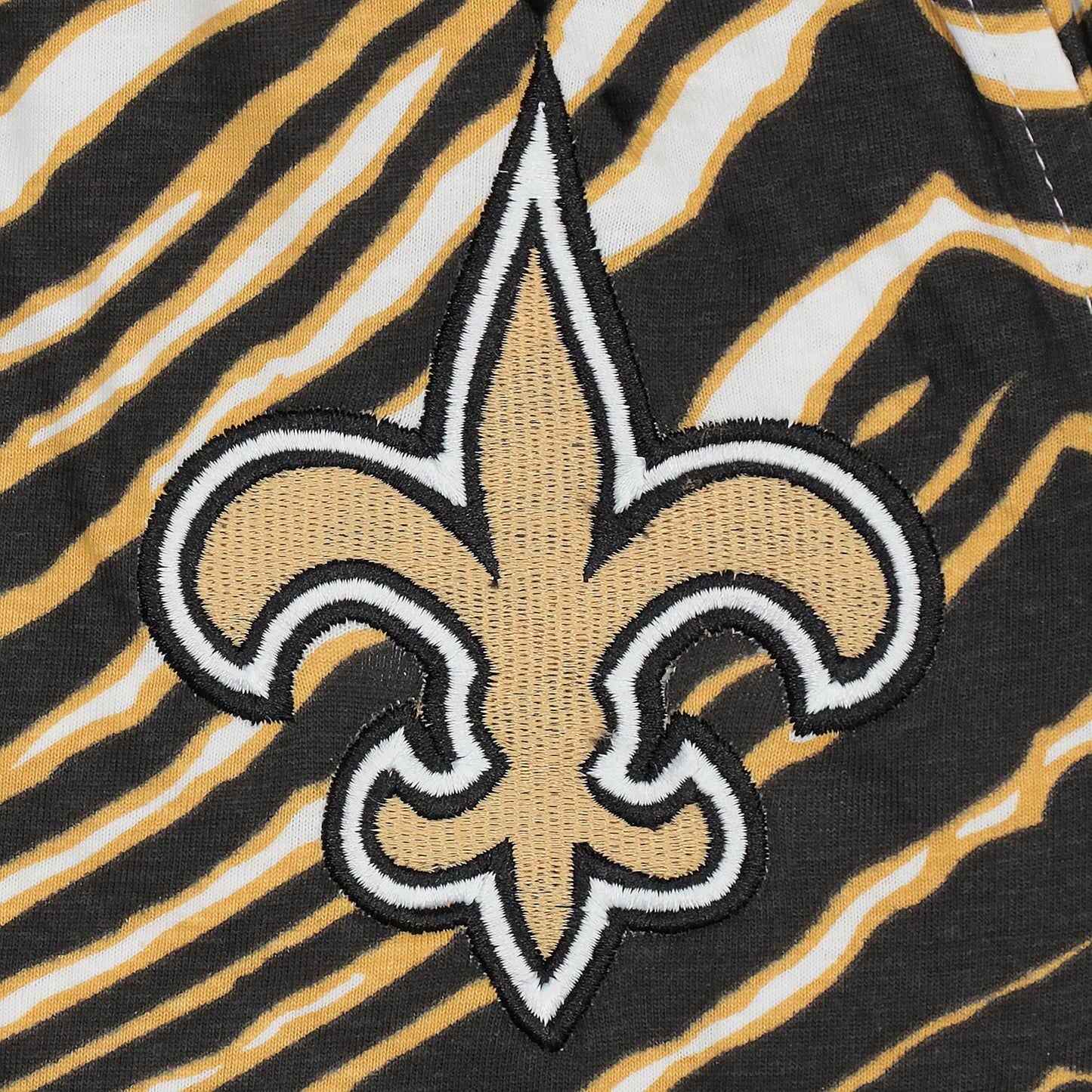 Zubaz NFL UNISEX Z88 3 Color Zebra - Direct Embroidered Logo Pants, NEW ORLEANS SAINTS