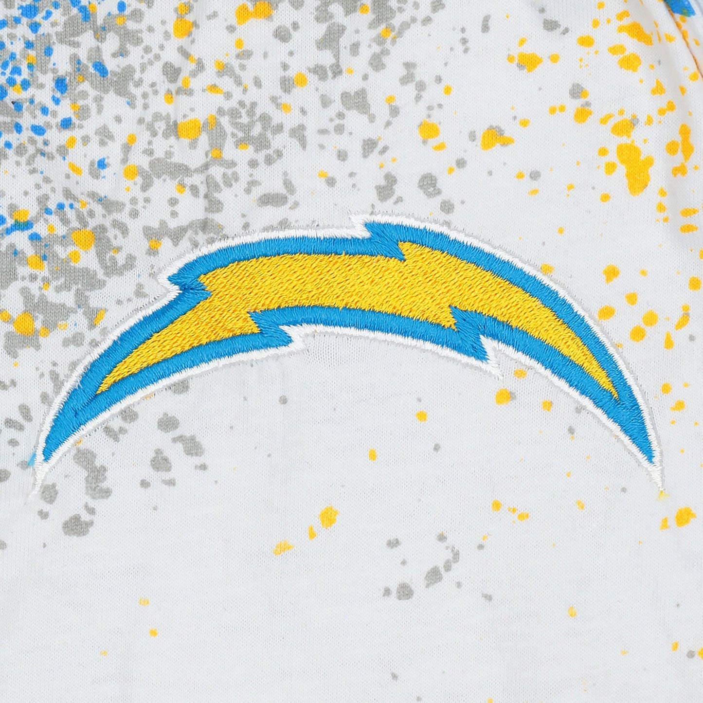 Zubaz NFL Adult Unisex Z88 Embroidered Confetti 3 Color Pants, Los Angeles Chargers