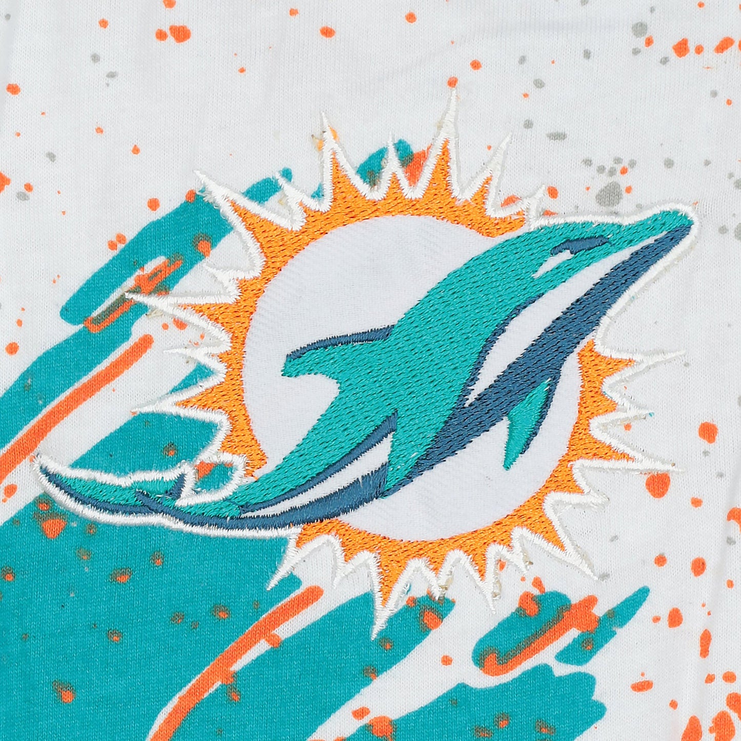 Zubaz NFL Adult Unisex Z88 Embroidered Confetti 3 Color Pants, Miami Dolphins