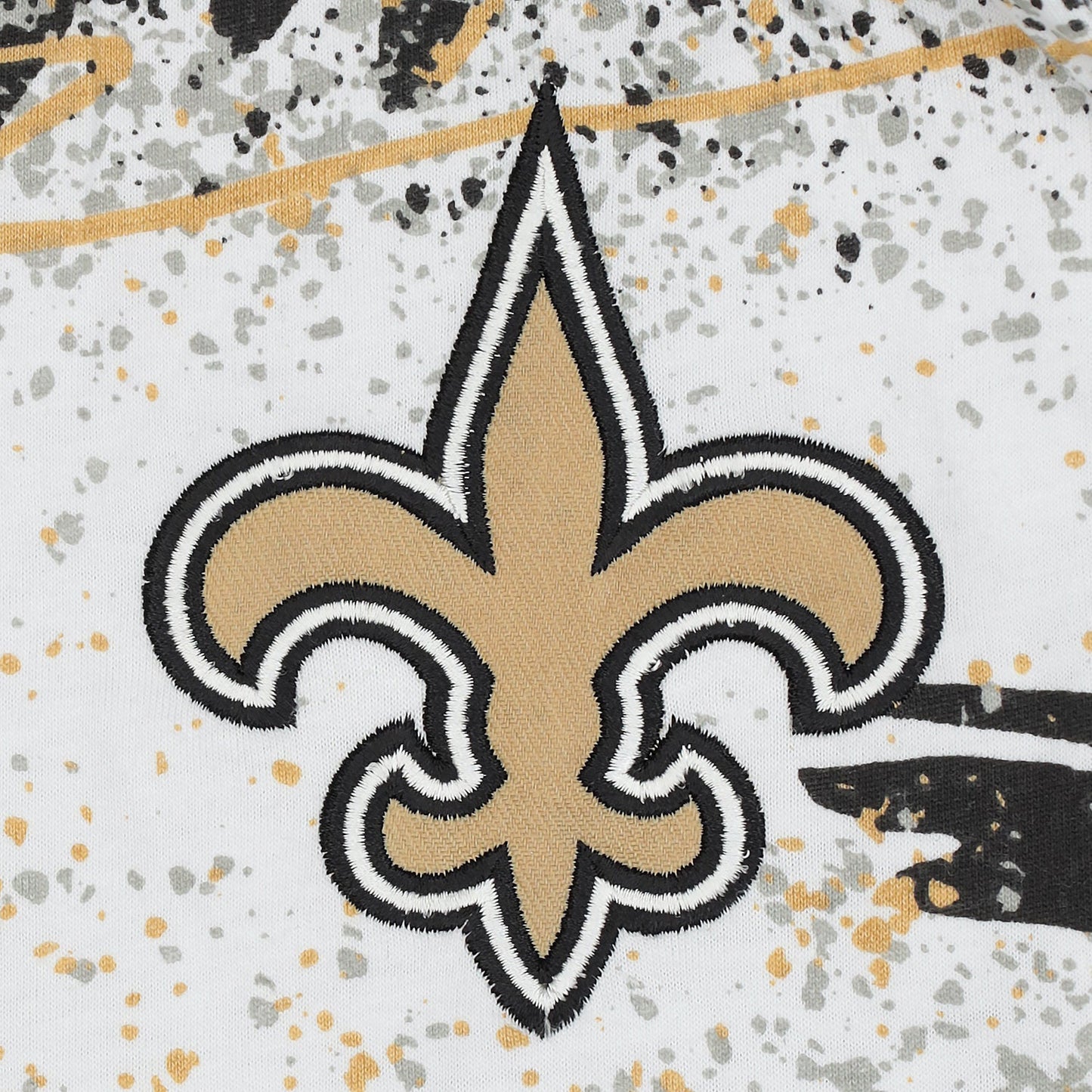 Zubaz NFL Adult Unisex Z88 Embroidered Confetti 3 Color Pants, New Orleans Saints