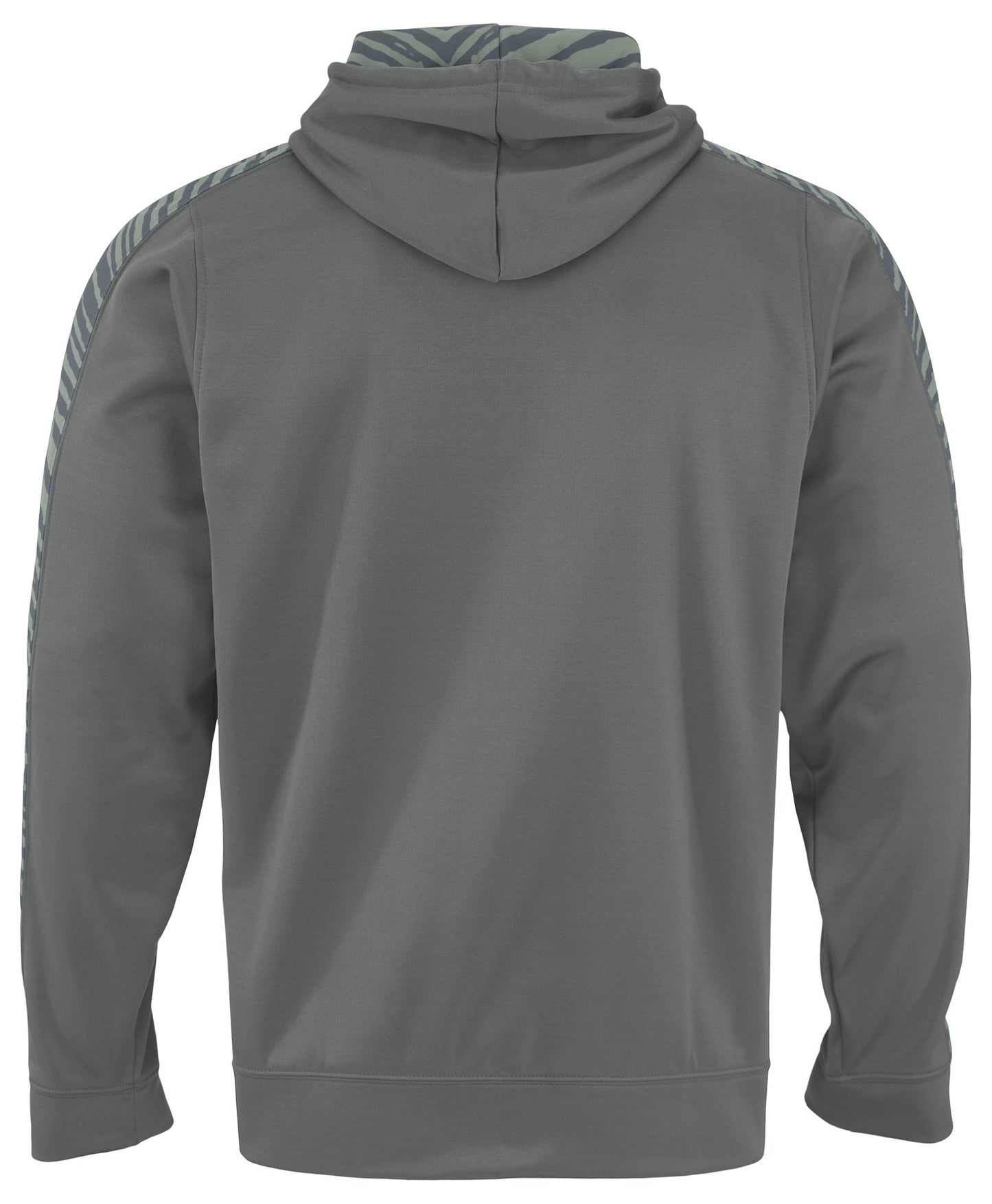 Zubaz NFL Men's Dallas Cowboys Grey Team Name & Logo Zebra Hoodie