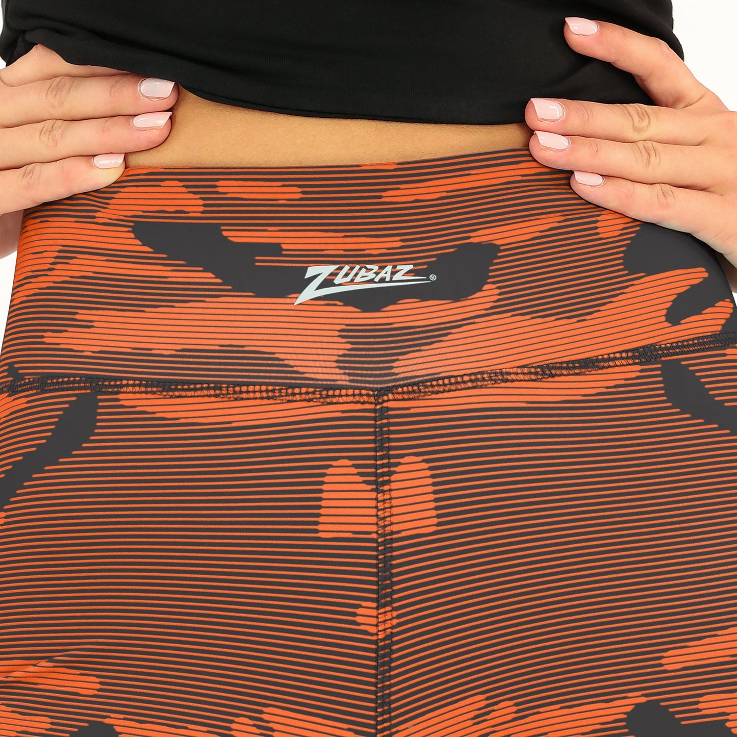 Zubaz NFL Women's Goal Line Camo Line Leggings, Cincinnati Bengals