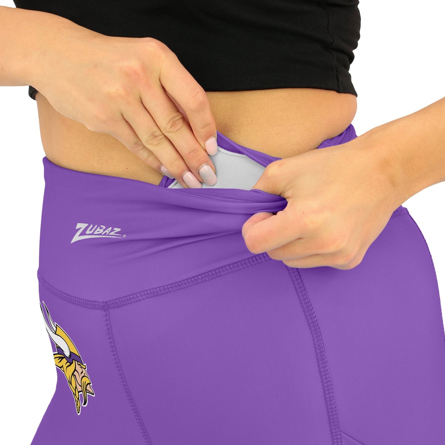 Zubaz NFL Women's Fade Primary Logo Leggings, Minnesota Vikings