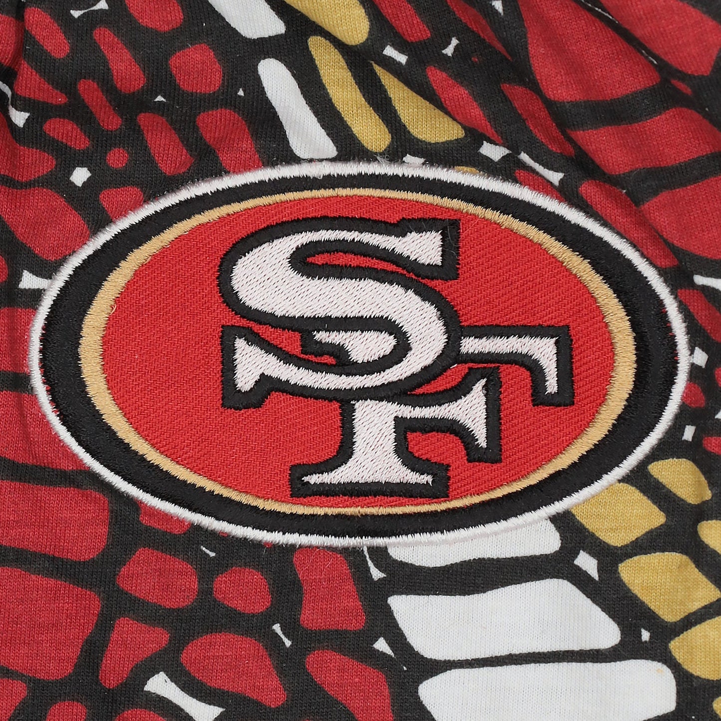 Zubaz NFL Adult Unisex Z88 Embroidered Gator 3 Color Shorts, San Francisco 49ers