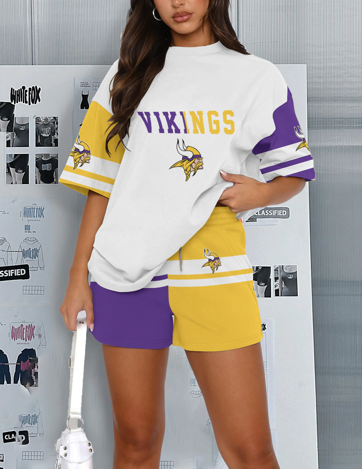 Minnesota Vikings Limited Edition Women's T-Shirt & Short Set