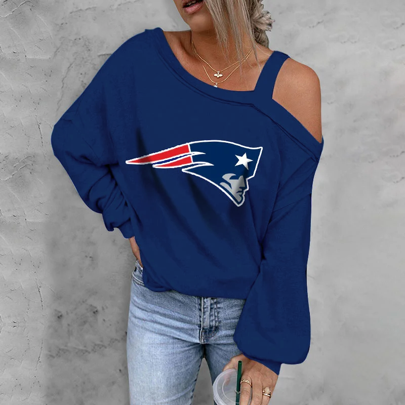 ASYMMETRICAL NECK SHIFT CASUAL LONG SLEEVE TOP