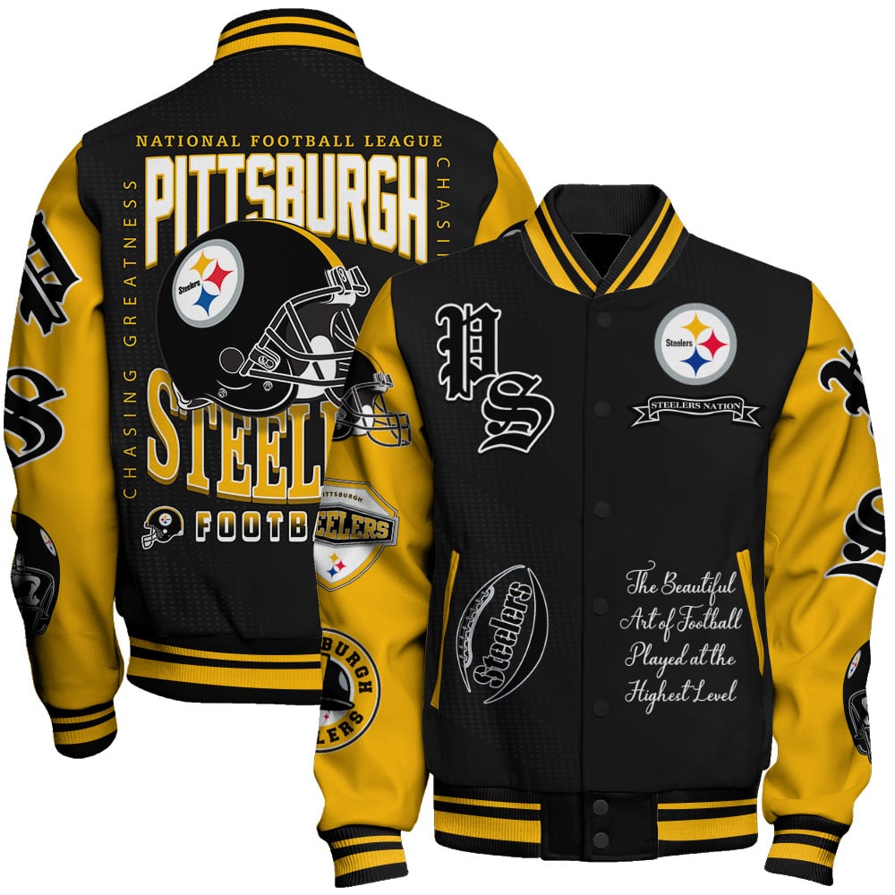 Pittsburgh Steelers NFL 2025 American Football Conference Unisex Varsity Jacket V3