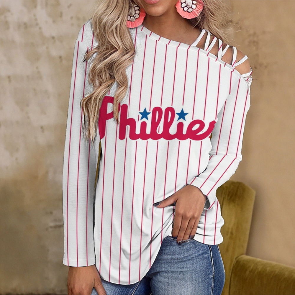 Color-Blocked Criss-Cross One Shoulder Blouse