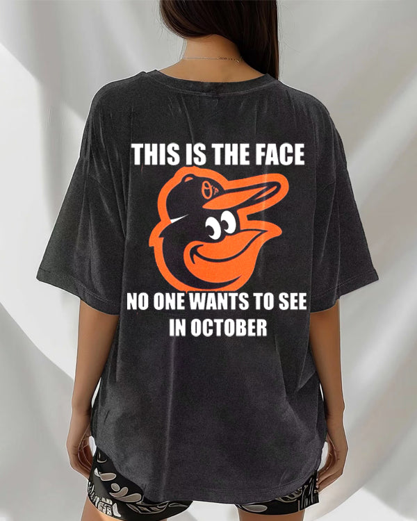 Washed Distressed Print Short Sleeve T-shirt