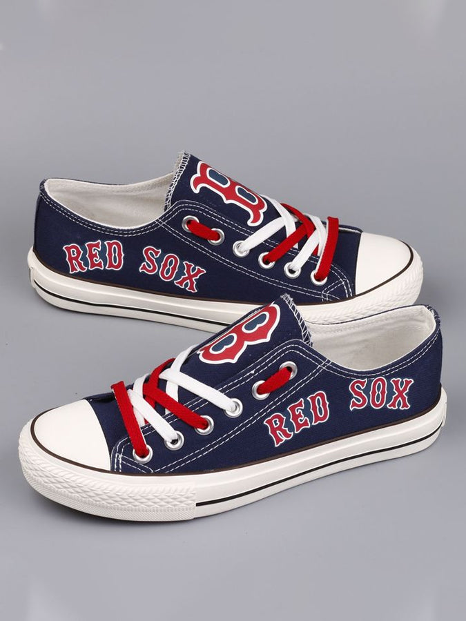 Casual printed low-top canvas shoes unisex