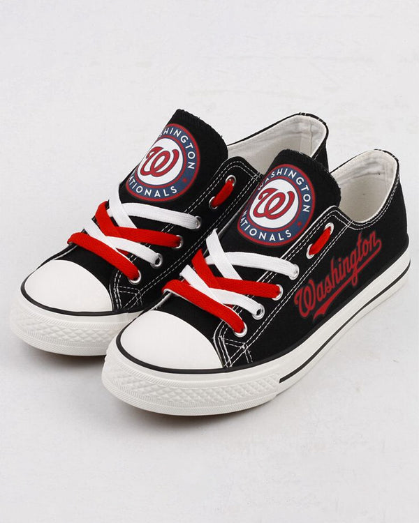 Casual printed low-top canvas shoes unisex