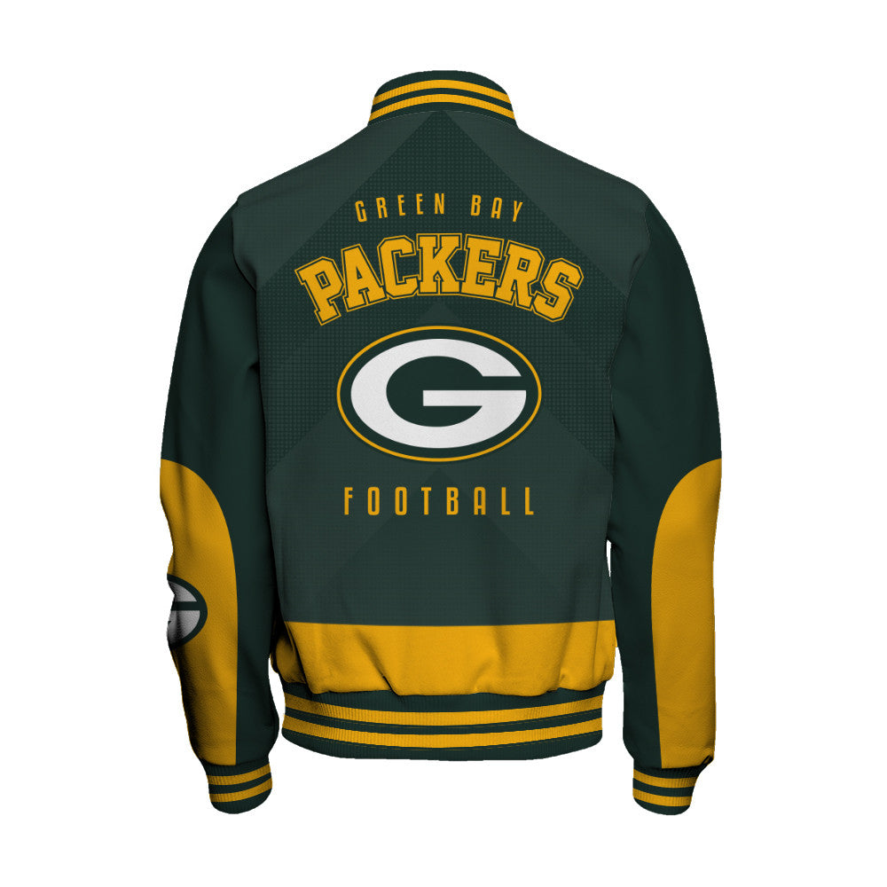 Green Bay Packers Football Team 2025 - 26 Stay Ahead Of The Trend Unisex Varsity Jacket