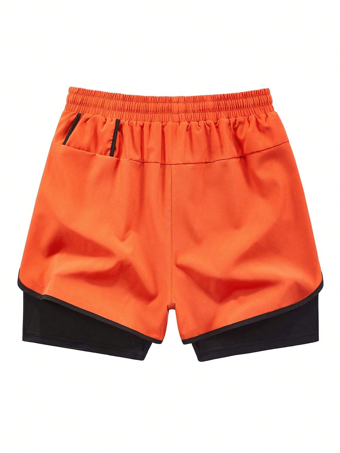 (2-In-1) Women's Athletic Shorts | Quick-Dry Polyester & Elastane Blend