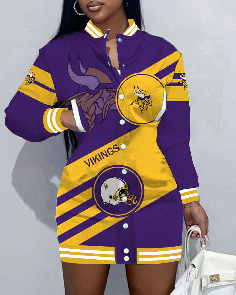 New
Limited Edition Button Down Long Sleeve Jacket Dress