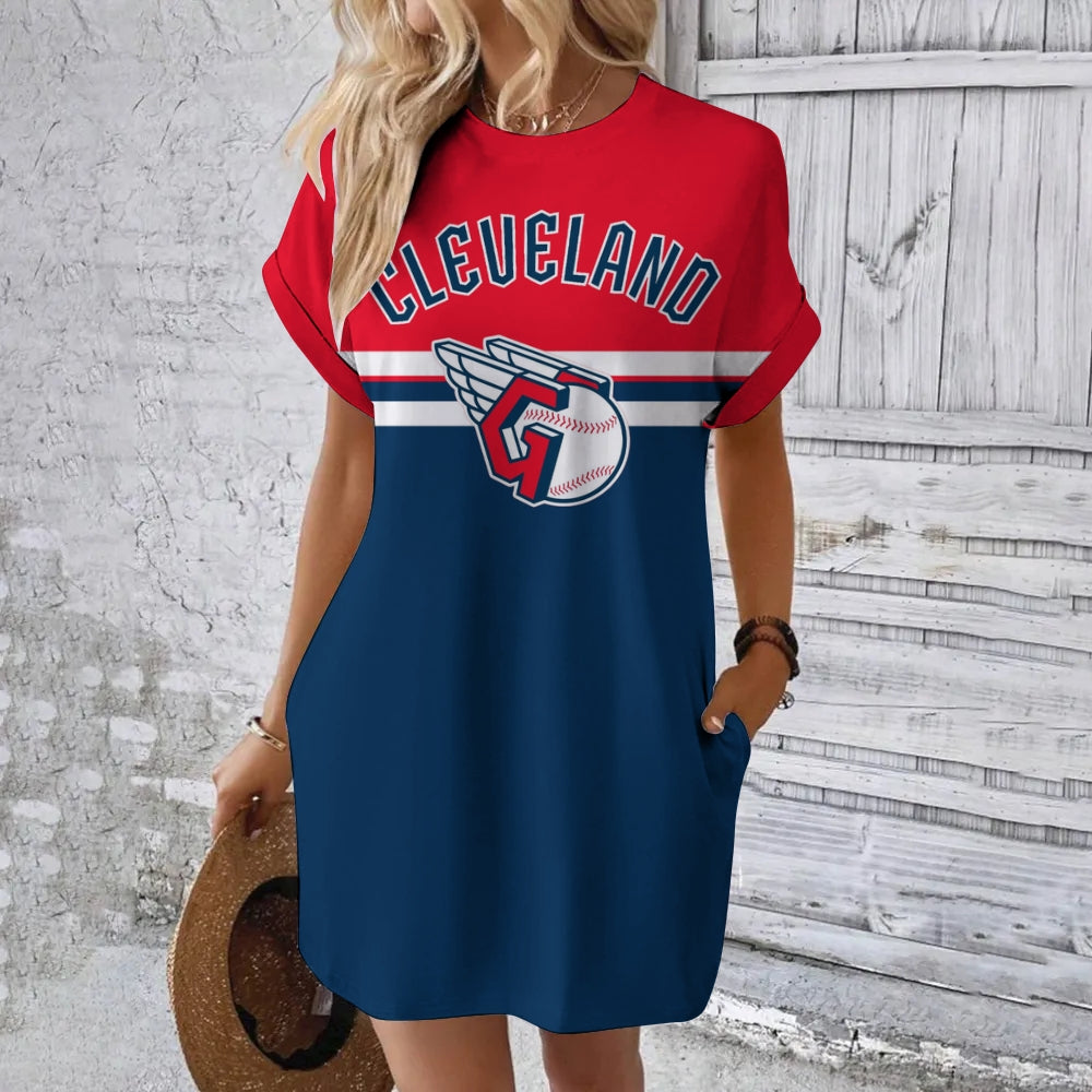 Guardians Hidden Pocket Short Sleeve Tee Dress