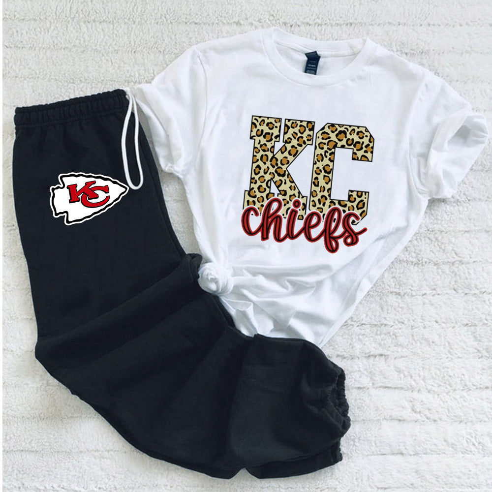 Casual loose fashion printed suit