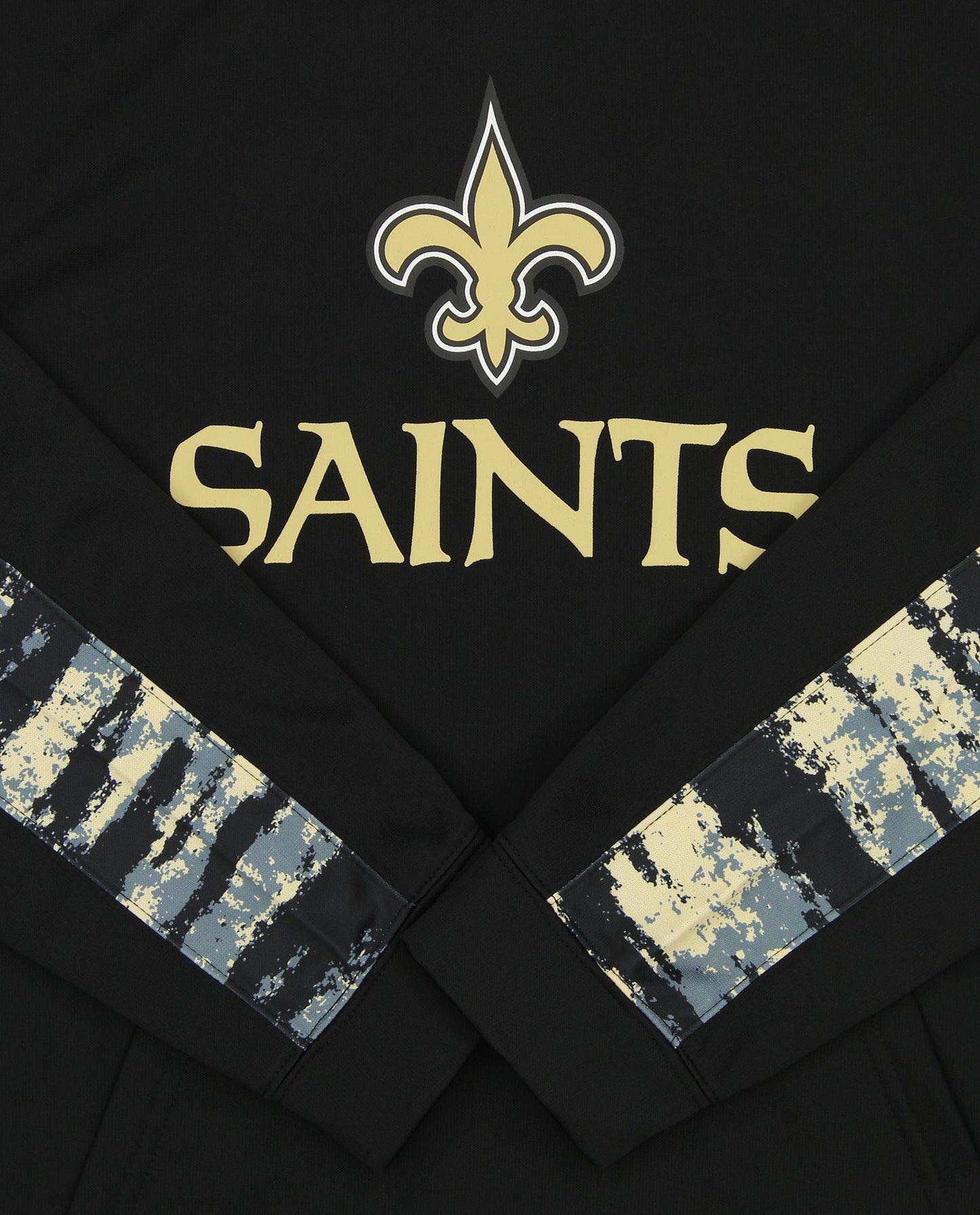 Zubaz NFL Men's New Orleans Saints Performance Hoodie w/ Oxide Sleeves Size LARGE