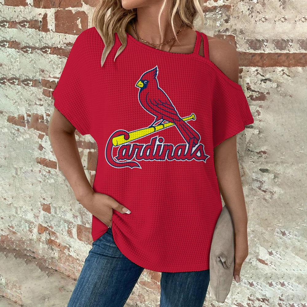 Asymmetrical Neck Short Sleeve T-Shirt