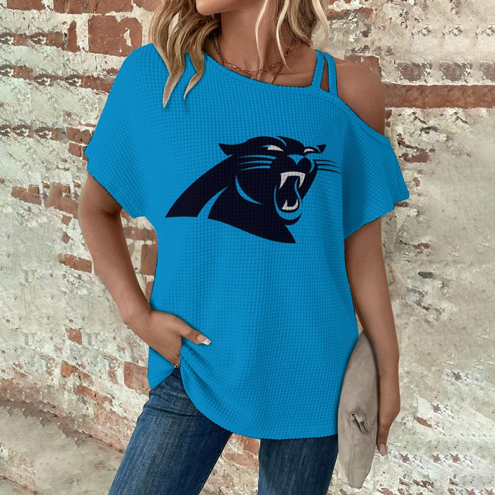 Asymmetrical Neck Short Sleeve T-Shirt