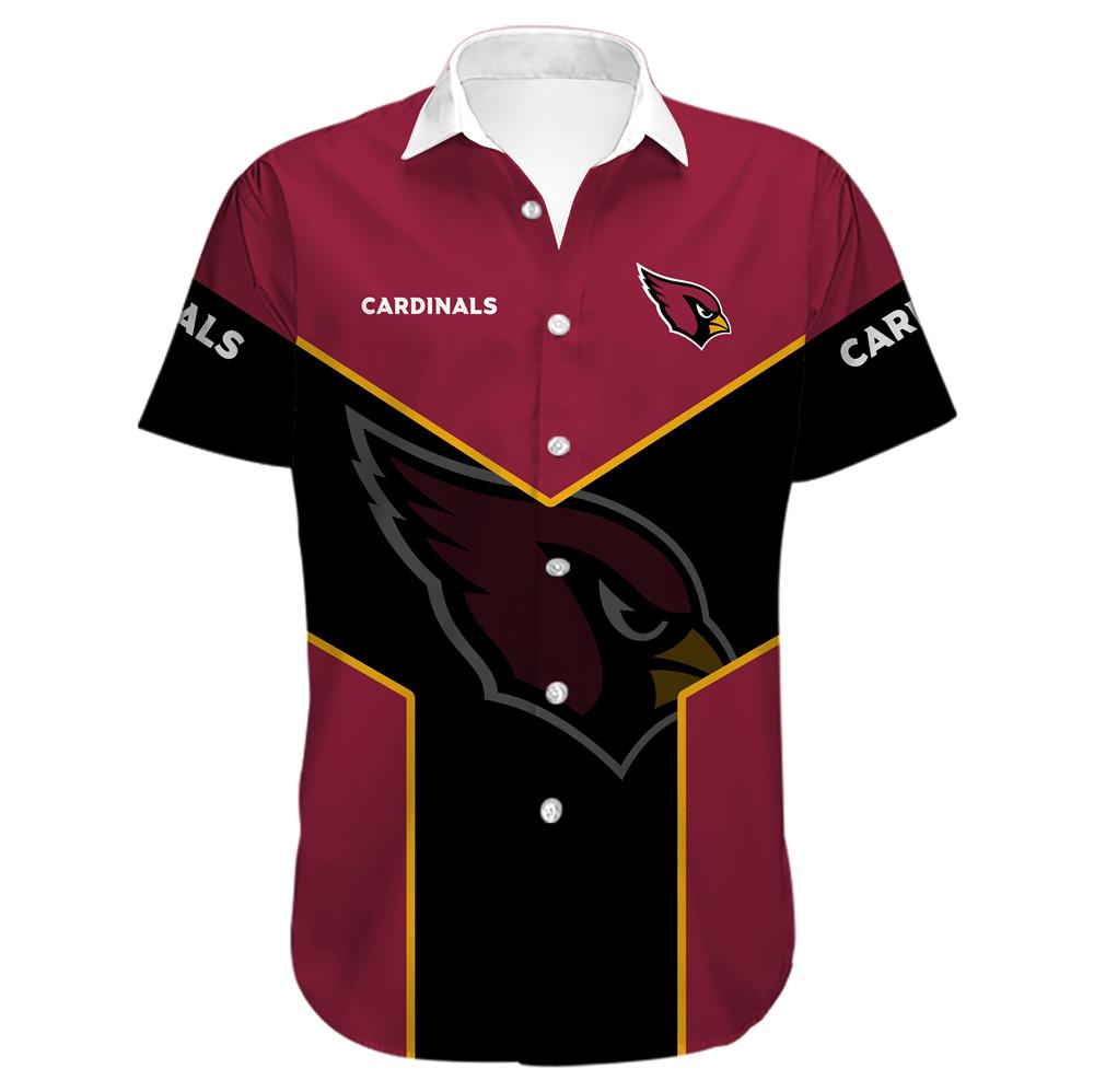 Arizona Cardinals Button Up Tee Shirt