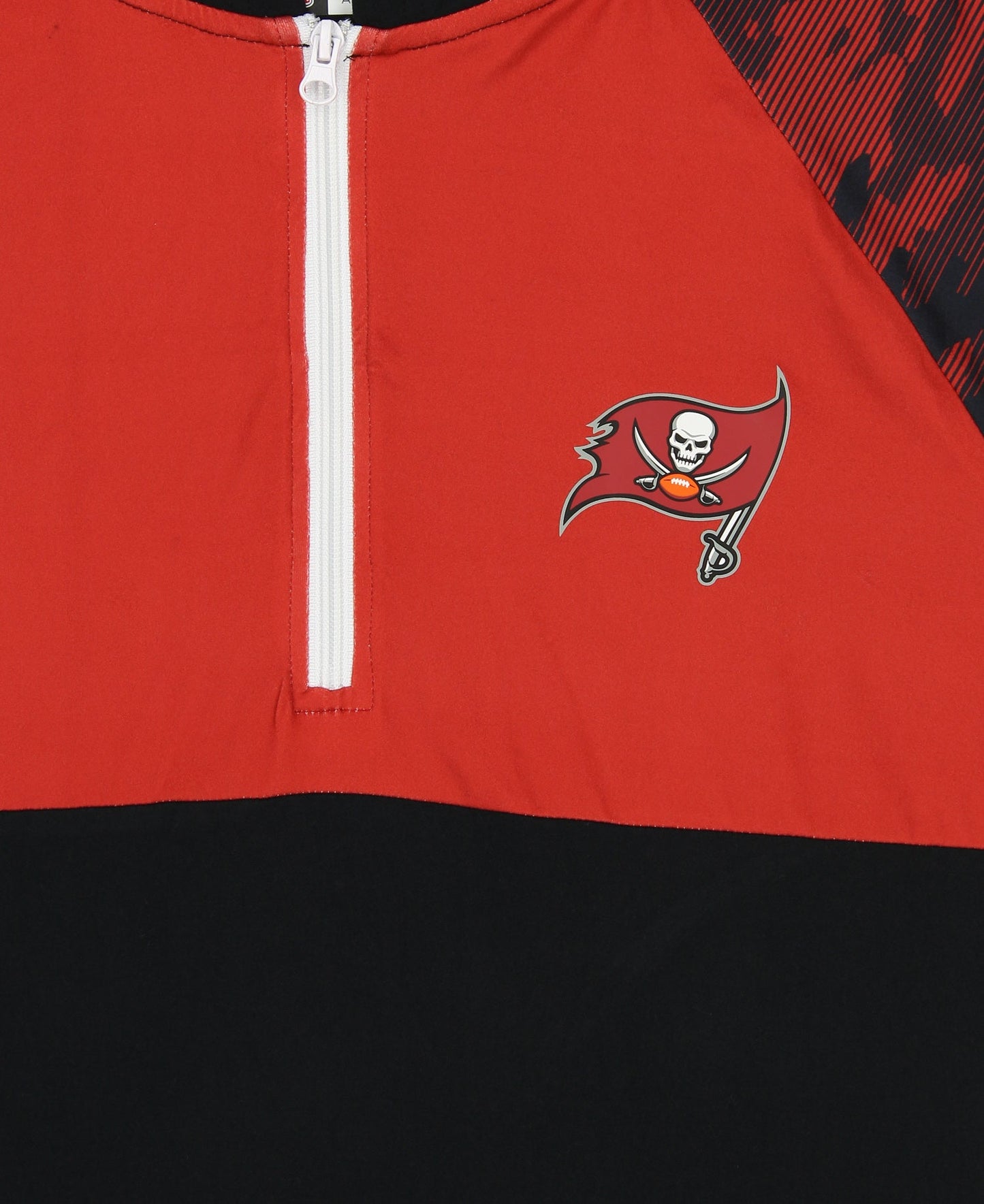 Zubaz NFL Men's Tampa Bay Buccaneers Team Color Block Hoodie W/ Camo Lines