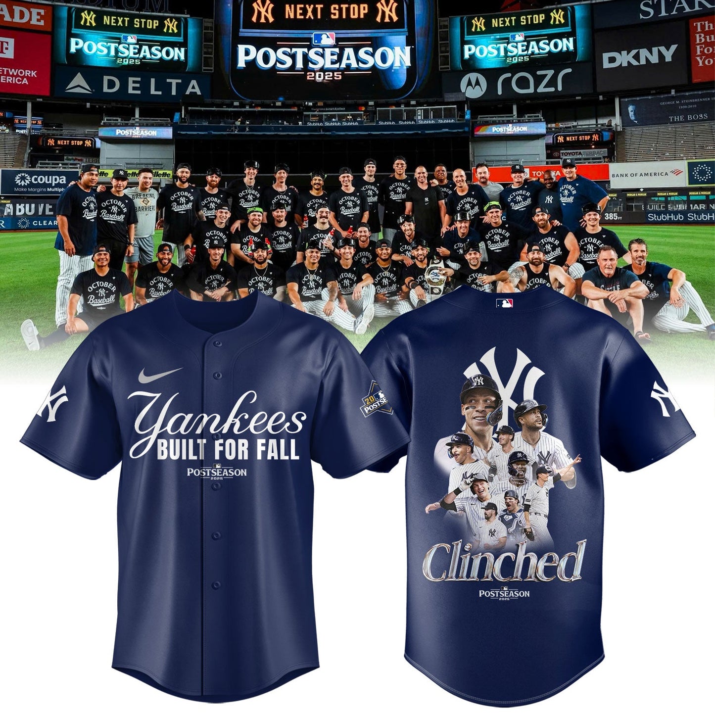 New York Yankees October 2025 Postseason Jersey