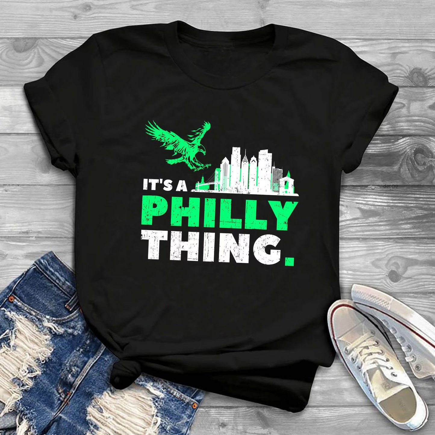 It's A Philly Thing Print round neck unisex T-shirt