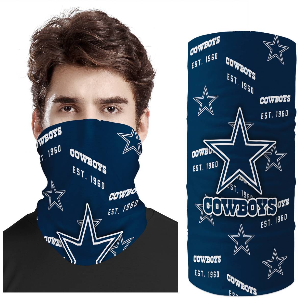 Russ Cowboys Outdoor Cycling Mask Magic Headscarf Multi-Purpose Bib Wristband