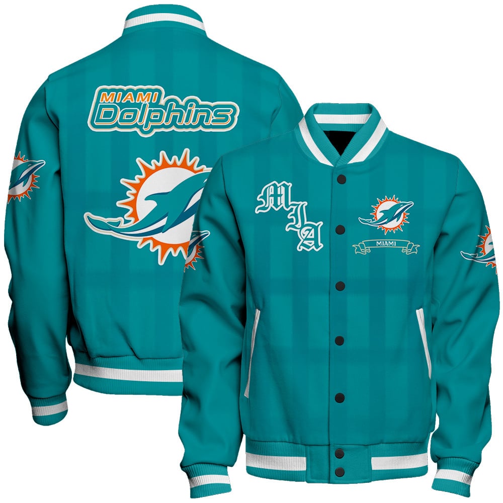 Miami Dolphins Football Team 2025 - 26 Unforgettable Memories Unisex Varsity Jacket
