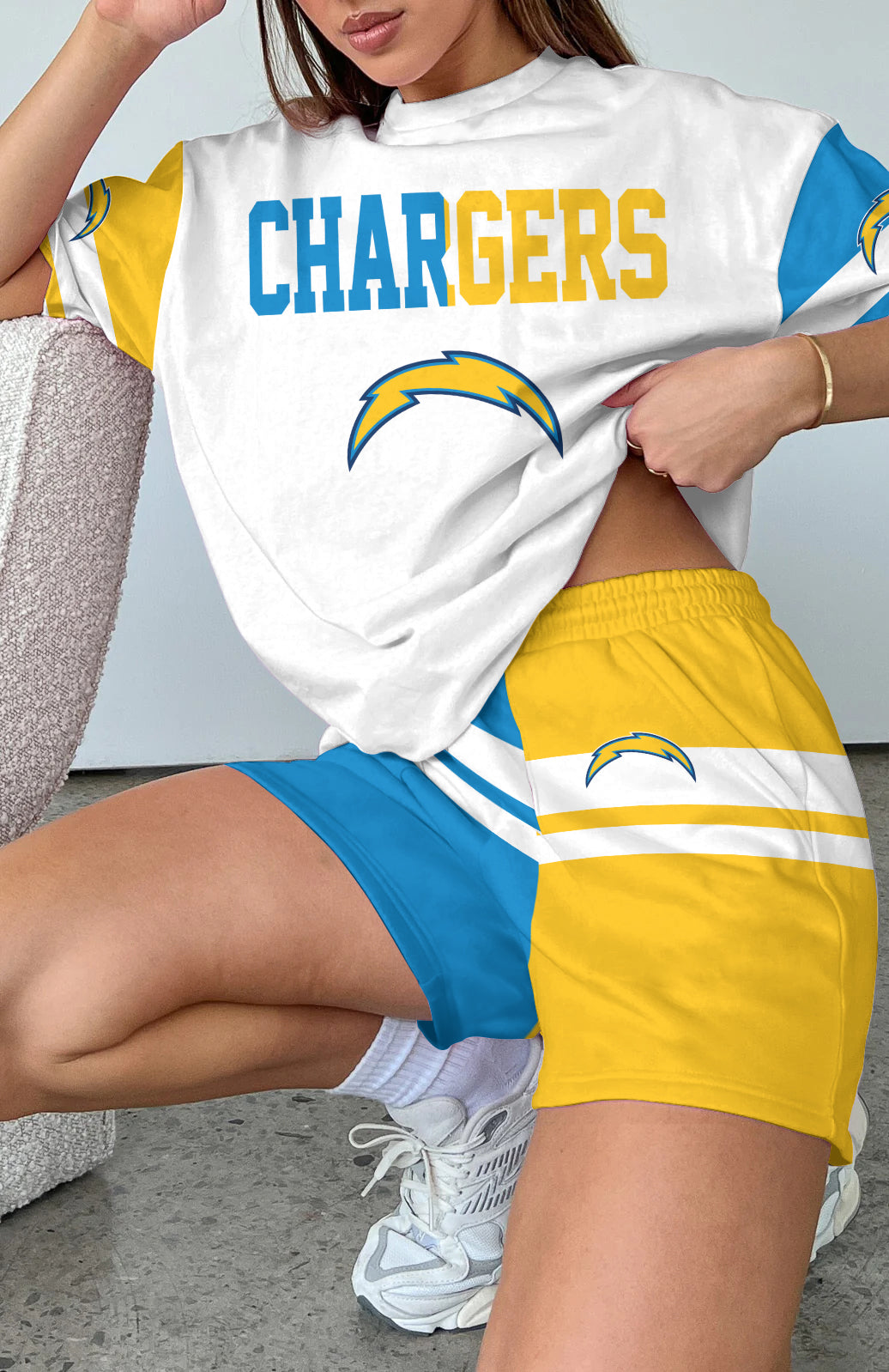 Los Angeles Chargers Limited Edition Women's T-Shirt & Short Set