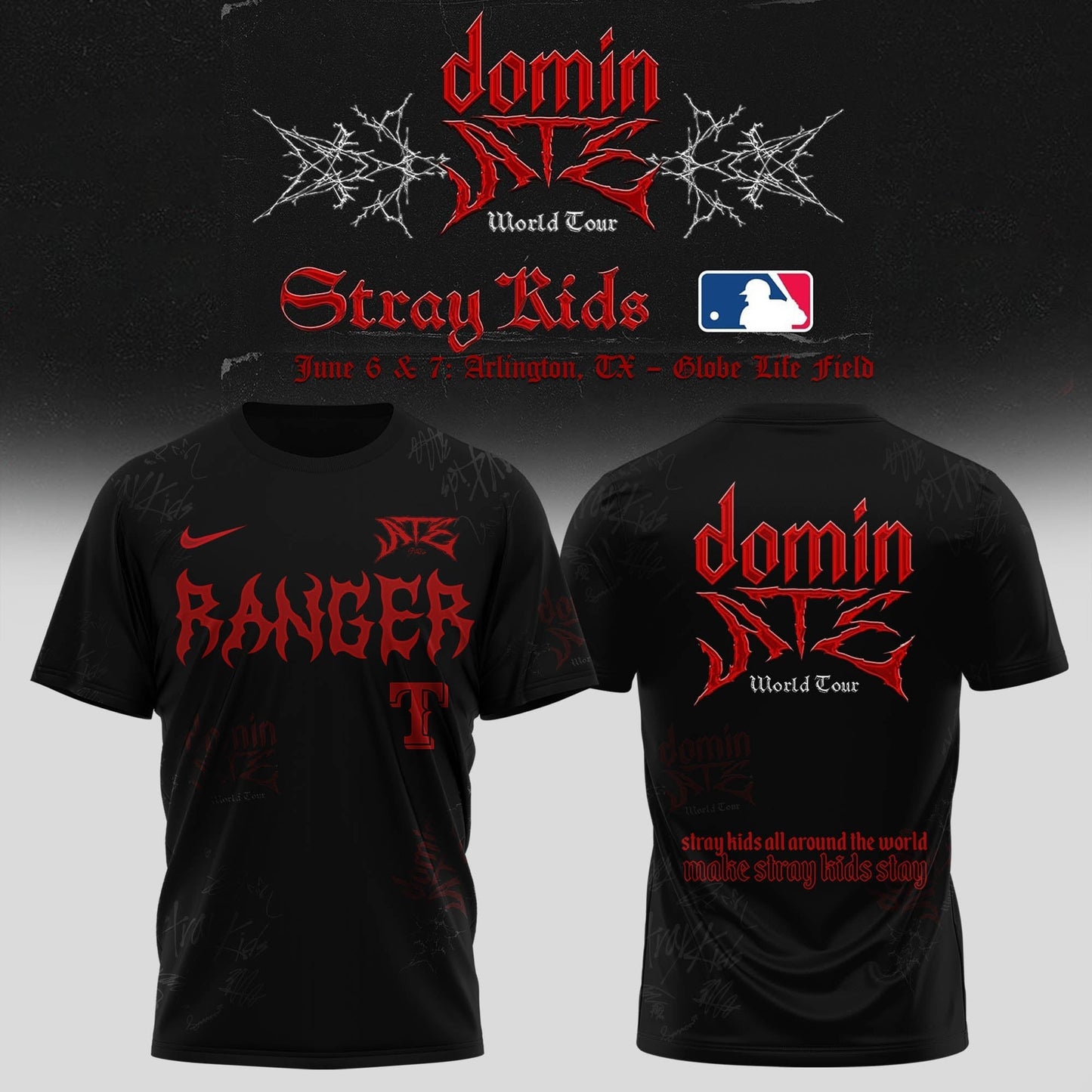 Texas Rangers x Stray Kids Dominate World Tour 2025