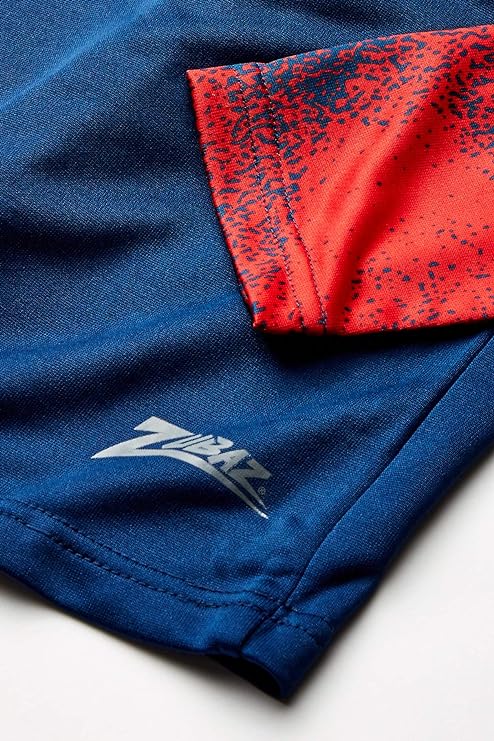 Zubaz NFL MENS HOUSTON TEXANS SOLID BODY NAVY/RED STATIC FRENCH TERRY LW HOOD Double Extra Large