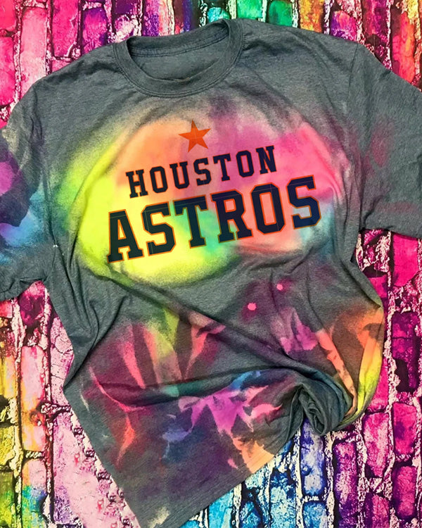 Tie-dye Round Neck T Shirt