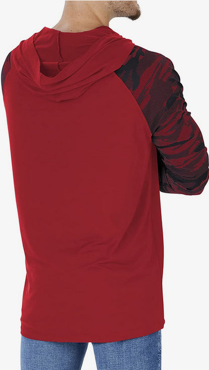 Zubaz Tampa Bay Buccaneers NFL Men's Lightweight Hoodie with Team Camo Sleeves