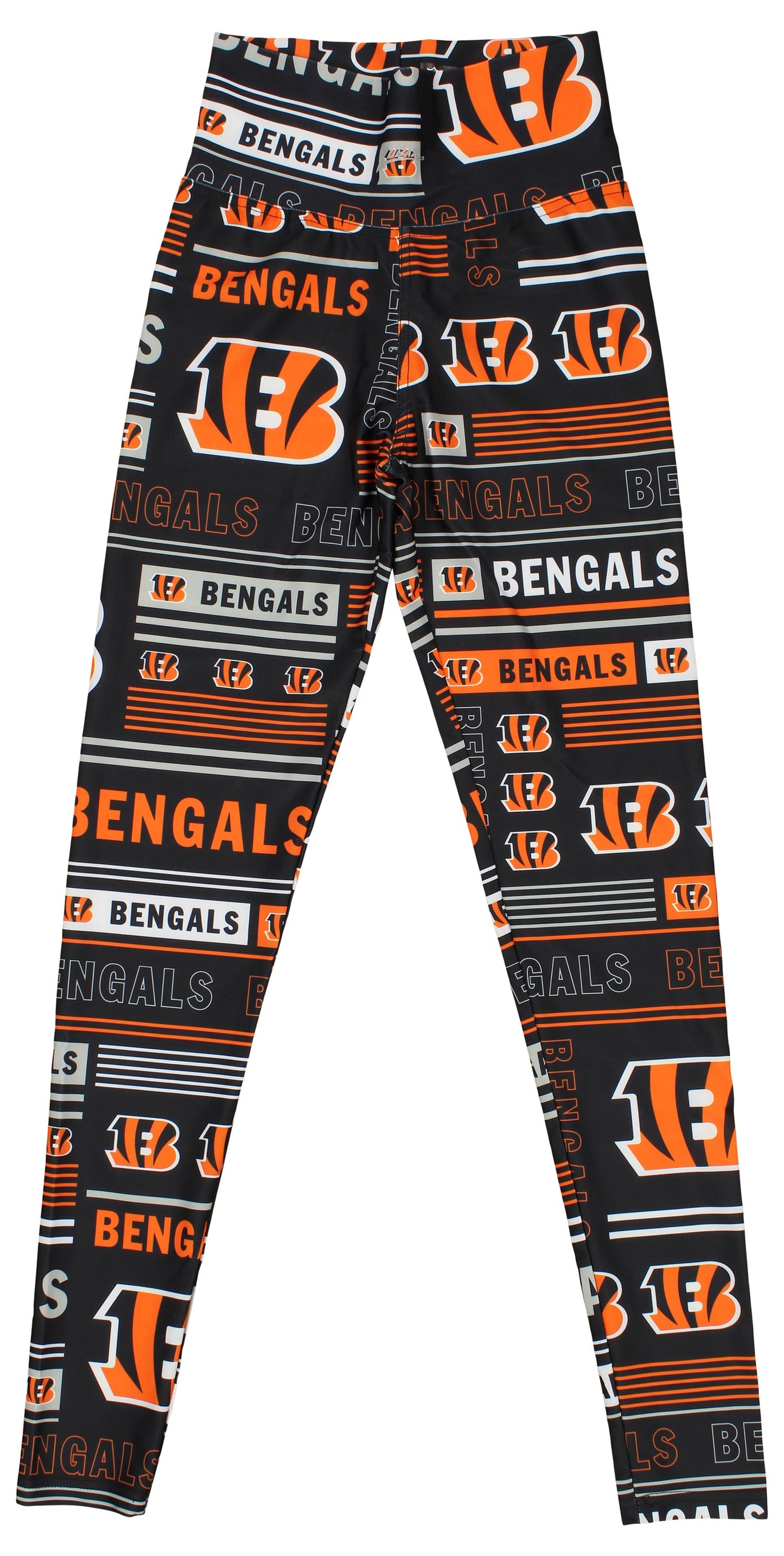 Zubaz NFL CINCINNATI BENGALS TEAM COLOR COLUMN LEGGING XL