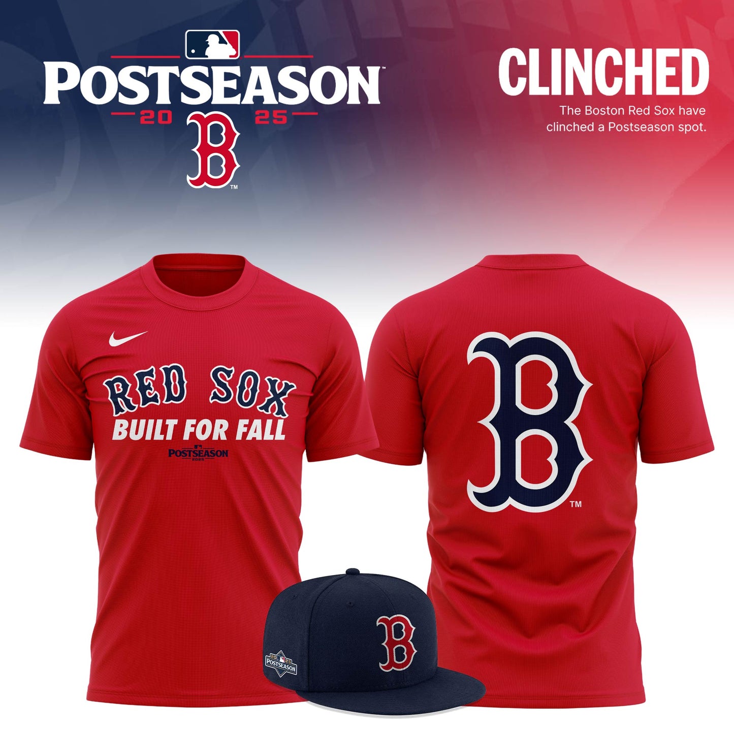 Special October Baseball Post Season 2025 Red Sox T-Shirt