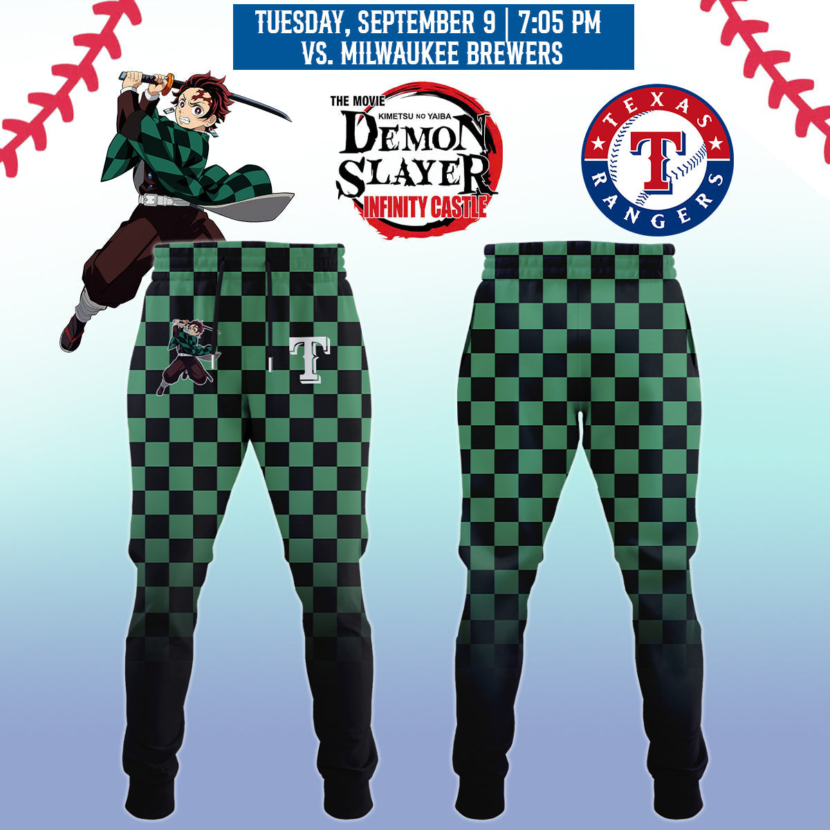 Texas Rangers _ Demon Slayer Jersey 2025