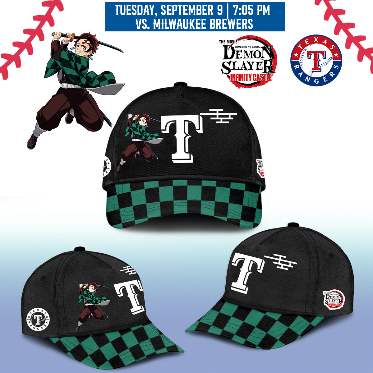 Texas Rangers _ Demon Slayer Jersey 2025