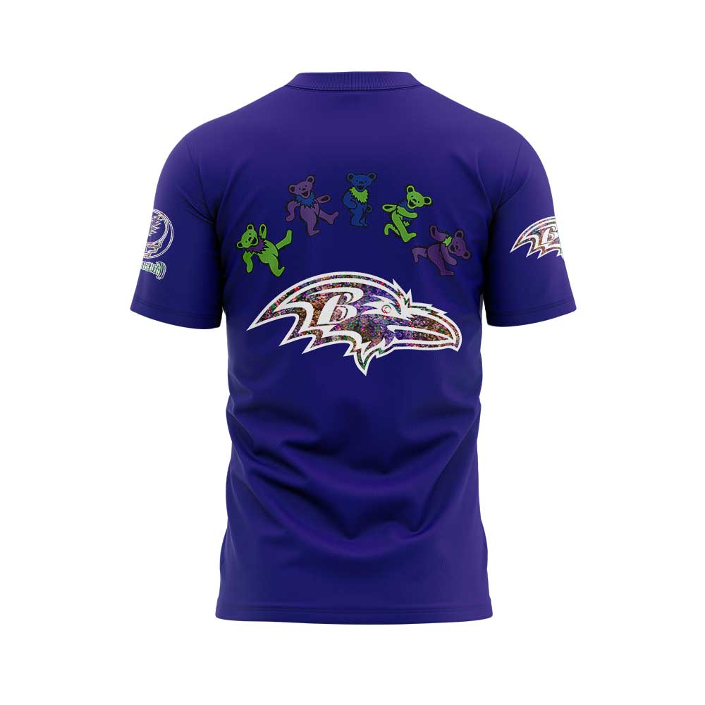 Baltimore Ravens Grateful Dead Night Combo Tshirt