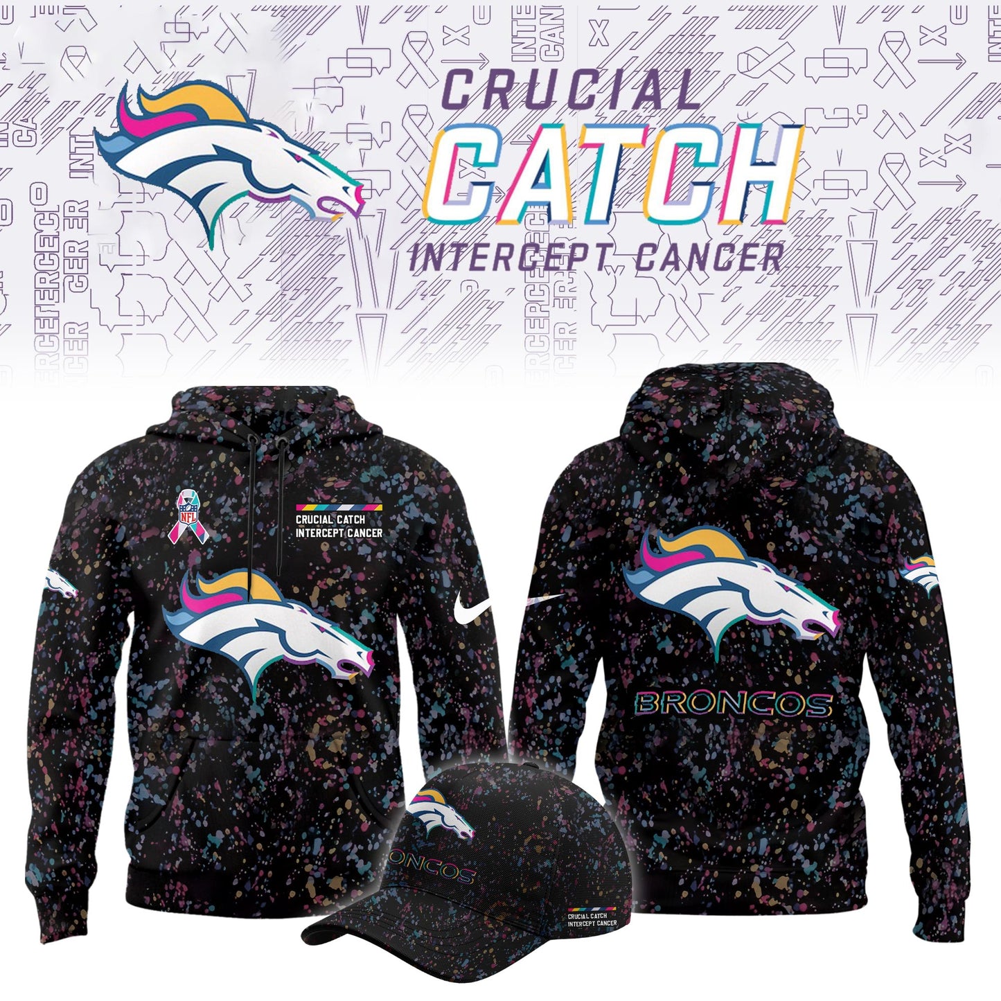 Denver Broncos Crucial Catch Limited Hoodie