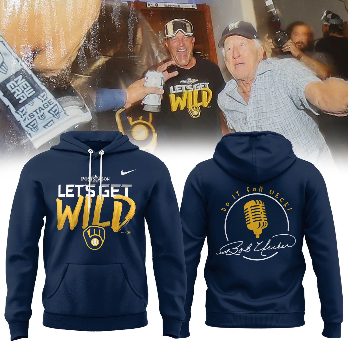 “DO IT FOR UECK!” The 2025 Brewers’ playoff merch Hoodie