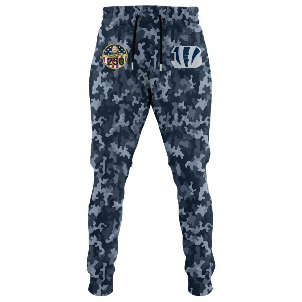 Cincinnati Bengals Navy 250th Birthday Hoodie Limited Edions