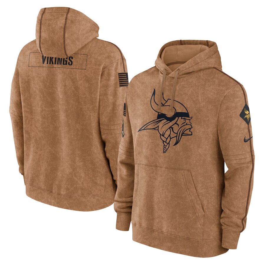 Minnesota Vikings 2024 Salute to Service Hoodie