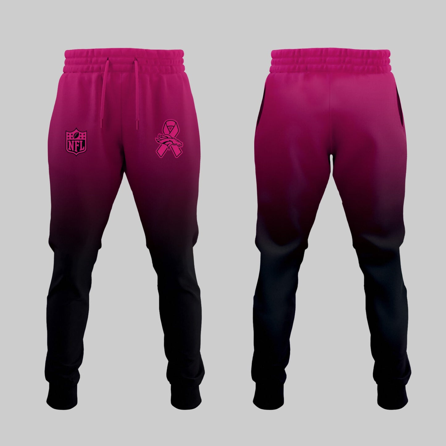 Denver Broncos Football Breast Cancer Hoodie