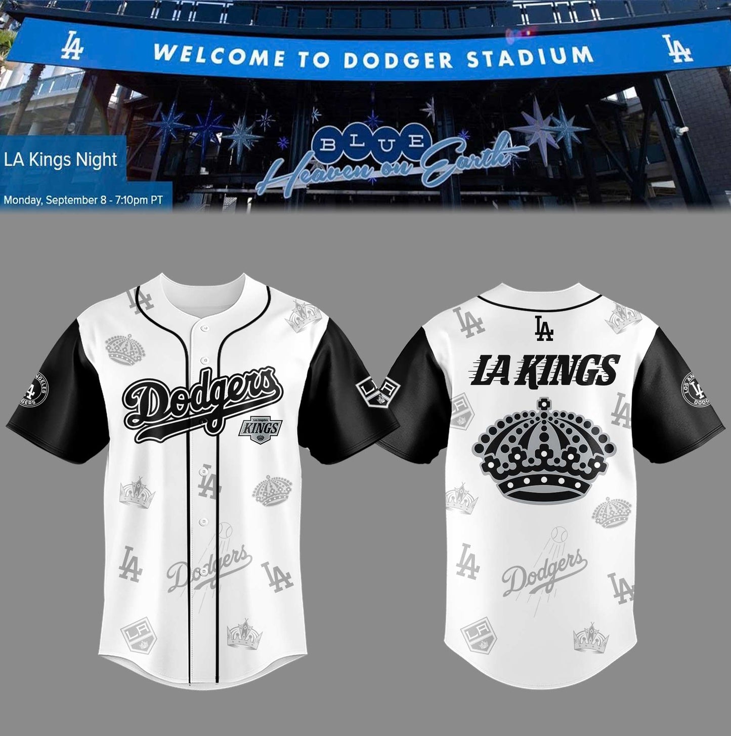 LA Dodgers x LA King Night Jersey