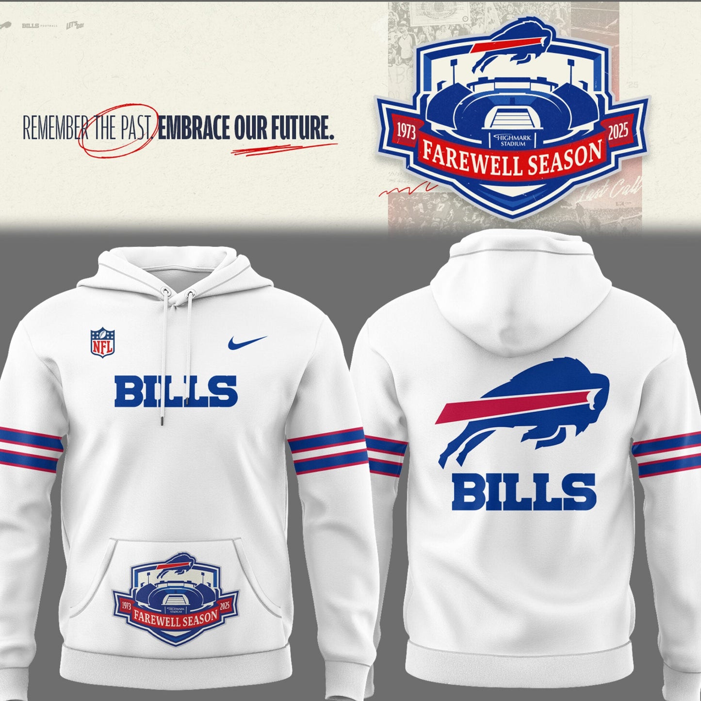 Special Edition Bills Football Highmark Stadium Logo Hoodie