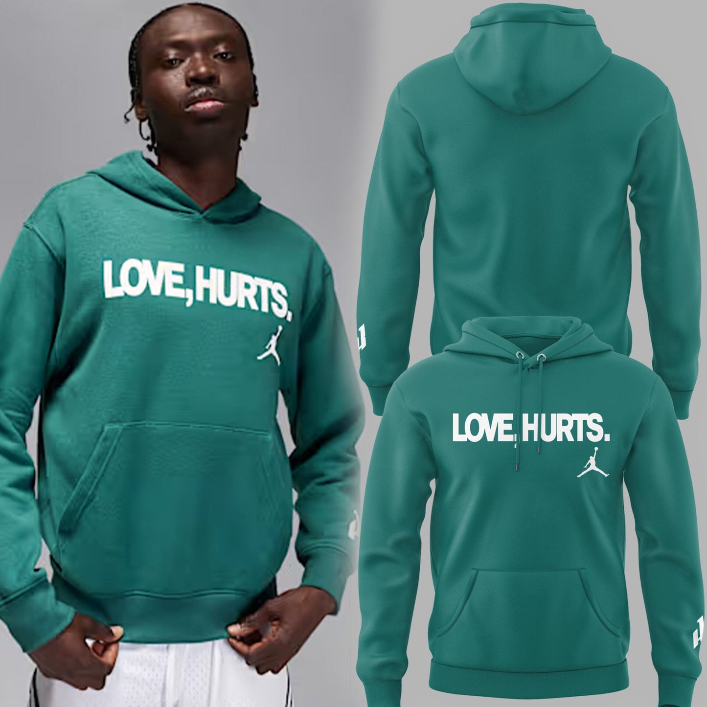 Limited Edition Eagles Football Love, Hurts Green Hoodie