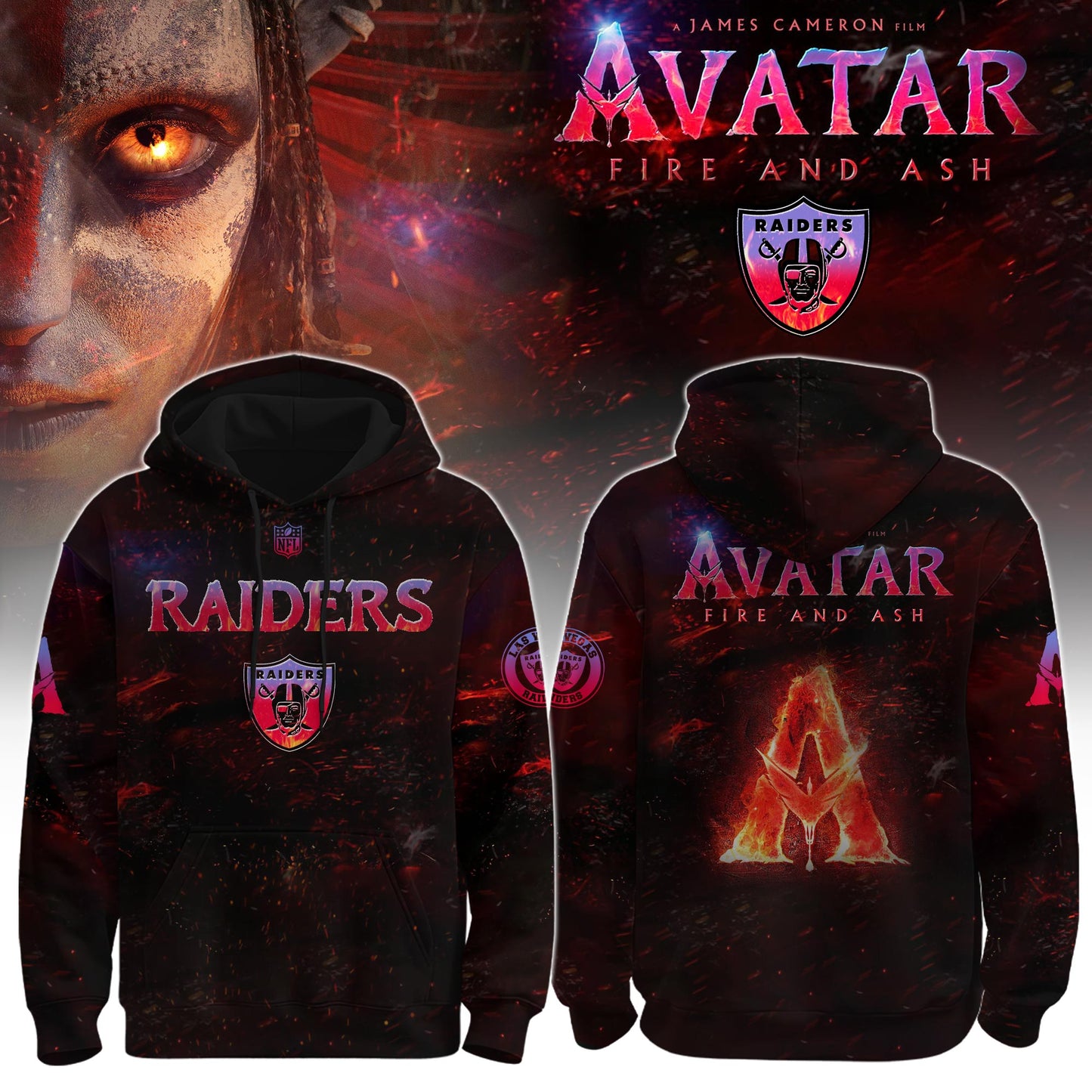 Las Vegas Raiders x Avatar 3 “Fire and Ash” Editions Limited +Selling Out Fast