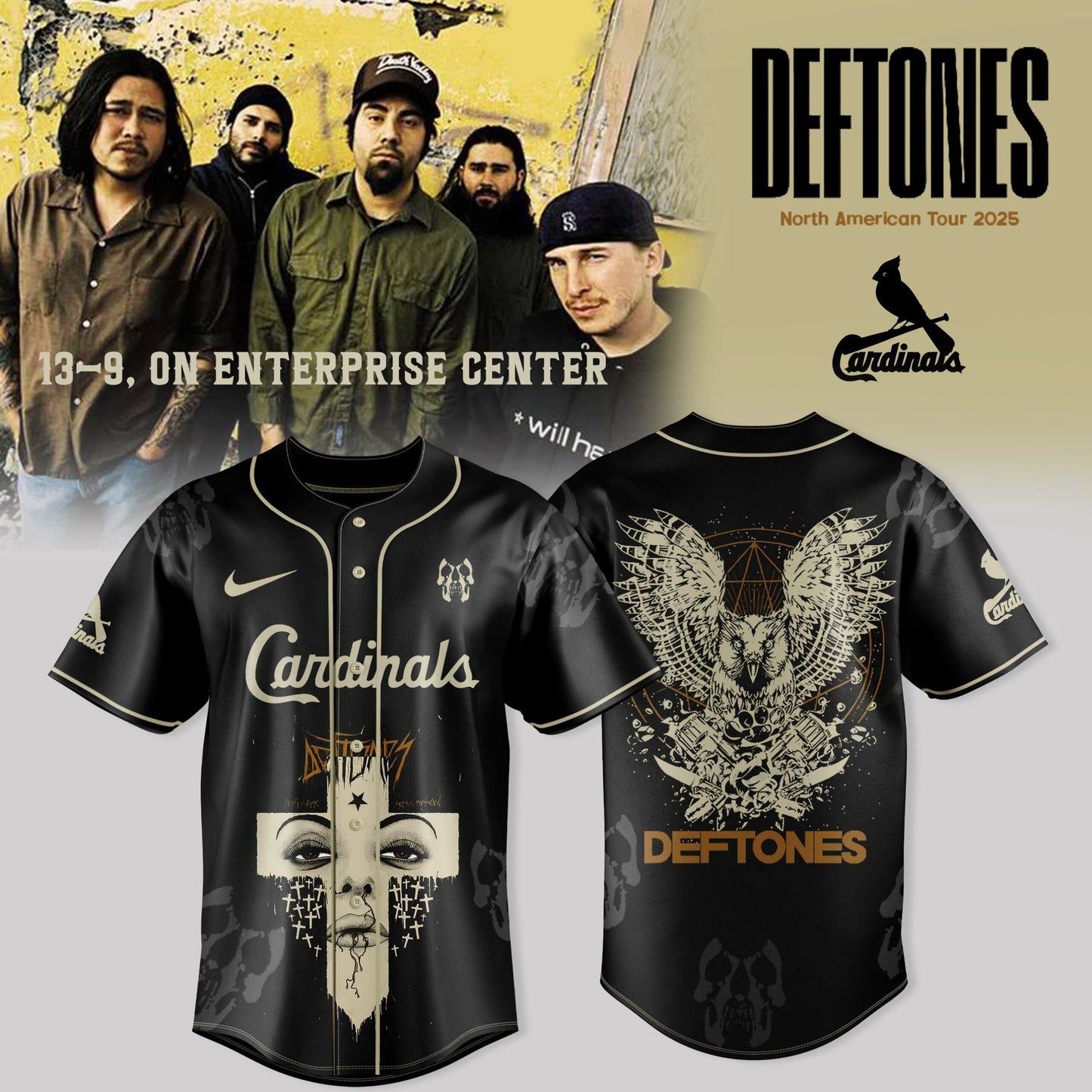 St. Louis Cardinals X DEFTONES NA TOUR FALL 2025